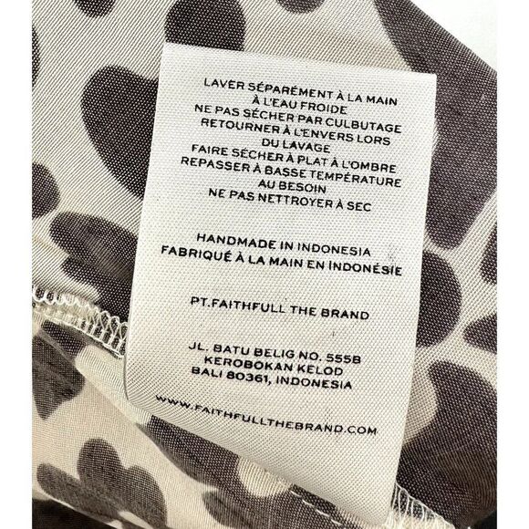 Faithfull The Brand X Revolve Amika Mini Dress, Sidra Floral Print Ecru, US 4/S - Picture 10 of 10